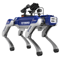 反恐防暴四足機(jī)器狗 （40kg超級(jí)大狗，第5代，自組網(wǎng)+集成一體式遙控器+雙光三軸增穩(wěn)云臺(tái)+38mm六聯(lián)發(fā)射器+捕捉網(wǎng)發(fā)射器）